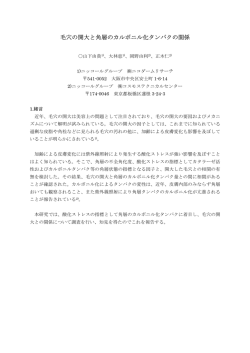 毛穴の開大と角層のカルボニル化タンパクの関係 - 株式会社 ニコダーム