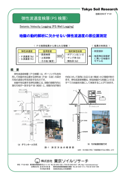 弾性波速度検層（PS 検層）