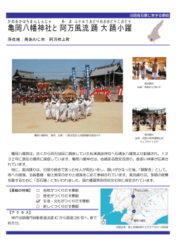亀岡八幡神社と阿万風流踊大踊小躍（PDF：63KB）
