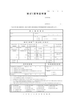 被ばく歴等証明書