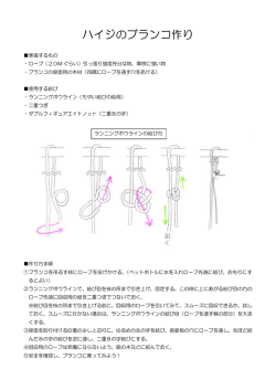ハイジのブランコ作り