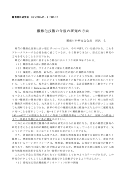 難燃化技術の今後の研究の方向 - Page ON