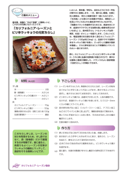作り方 「カリフォルニア・レーズンと ピリ辛ラッキョウの元気ちらし」 下ごしらえ