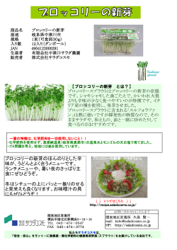 ブロッコリーの新芽のほんのりとした辛 味が、うどんとよく合うメニューです