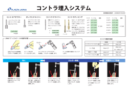 コントラ埋入システム - PLATON JAPANホームページ