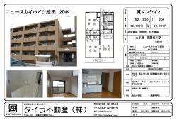 ﾆｭｰｽｶｲﾊｲﾂ池田2DK物件概要