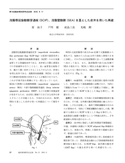 浅腸骨回旋動脈穿通枝（SCIP），浅腹壁動脈（SEA）を - 臨床解剖研究会