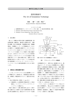 造粒技術紹介 - ホソカワミクロン