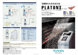 粒体異物選別機 - クボタ