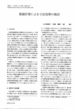 妻女値計算による寸法効