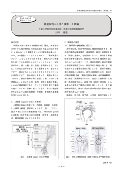機能解剖から見た撮影 上肢編 川本 清澄 - 日本放射線技術学会 近畿部会