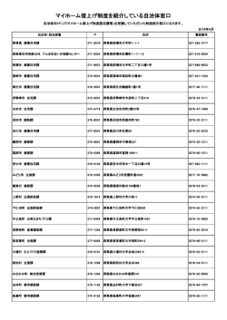 マイホーム借上げ制度を紹介している自治体窓口