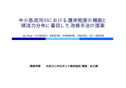 中小急流河川における護岸粗度の機能と 掃流力分布に着目した改修