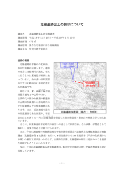 北脇遺跡出土の銅印について - 甲賀市