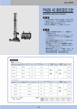 PM26・43 液柱型圧力計