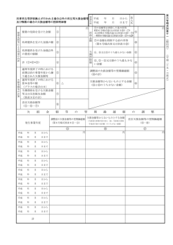 欠 損 金 額 等 の 翌 期 繰 越 額 の 調 整 ⑮ ⑯ ⑰
