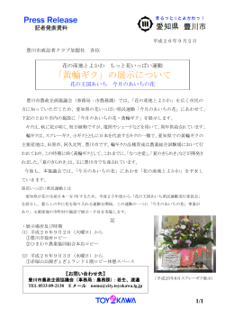 黄輪ギクの展示（PDF：235KB） - 豊川市