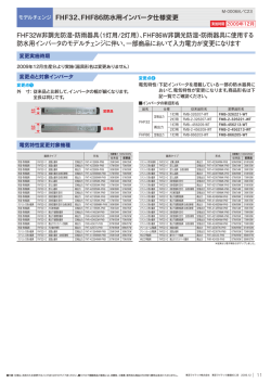 FHF32W非調光防湿・防雨器具（1灯用/2灯用）、FHF86W非調光防湿