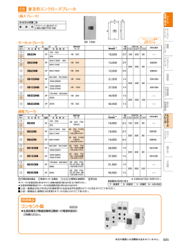 EB 普及形エンクローズブレーカ コンセント盤