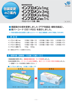 包装変更