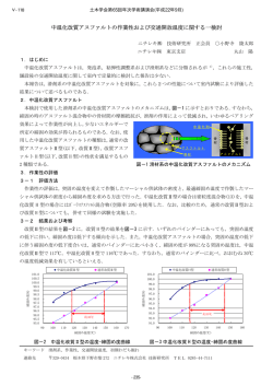 中温化改質アスファルトの作業性および交通開放温度  - 土木学会