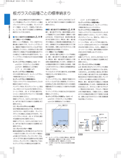 板ガラスの品種ごとの標準納まり