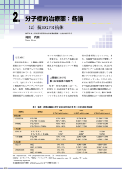分子標的治療薬：各論 - Cancer Therapy.jp：コンセンサス癌治療
