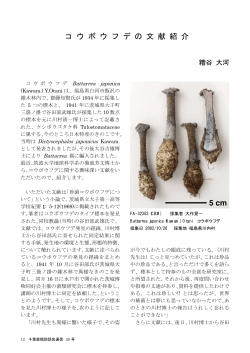 コウボウフデの文献紹介 - nifty