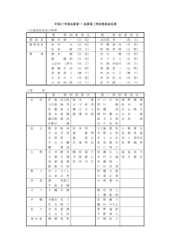 委員会名簿【PDF 106KB】