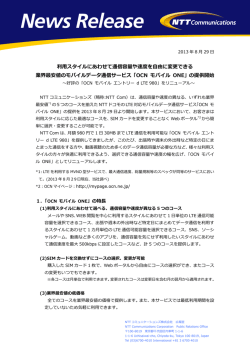 利用スタイルにあわせて通信容量や速度を自由に変更できる 業界最安値