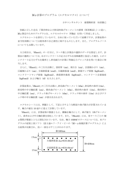 M&phi;計算のプログラムについて - 日中コンサルタント株式会社