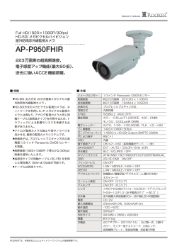 AP-P950FHIR - 監視カメラシステム 「ROOKER」