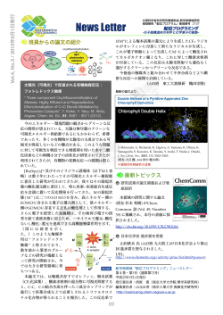 News Letter - 配位プログラミング