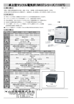 卓上型マッフル電気炉/MKSTシリーズ/1100℃ - OCN