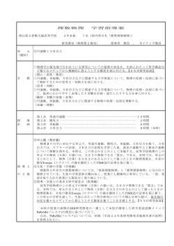 理数物理 学習指導案 - 岡山県立倉敷天城高等学校