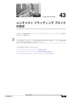 ユニキャストフラッディングブロック の設定 - Cisco