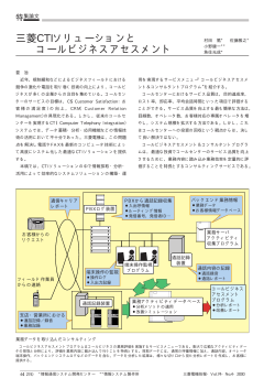 三菱CTIソリューションとコールビジネスアセスメント（PDF  - 三菱電機