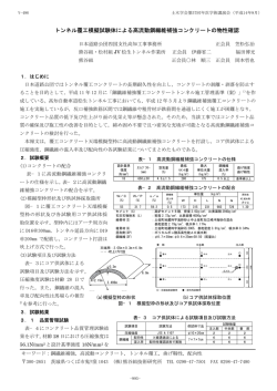 トンネル覆工模擬試験体による高流動鋼繊維補強コンクリート  - 土木学会