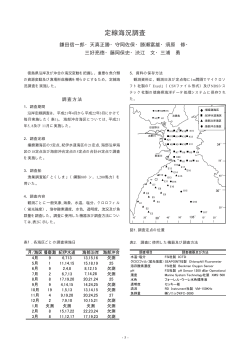 定線海況調査 - 徳島県