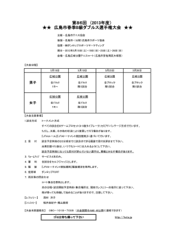 ドロー - 広島市テニス協会