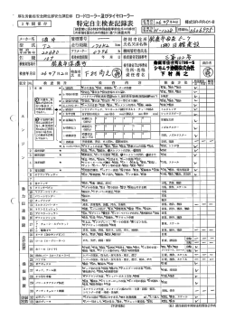 特定自主検査記録表 降