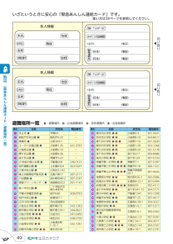 防災 避難場所一覧（40から41ページ）（PDF：1718KB） - 松戸市