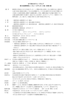 NTT西日本グループカップ 第46回静岡県ユースU－12サッカー大会