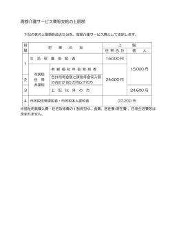 利用者負担額の上限（PDF：19KB）