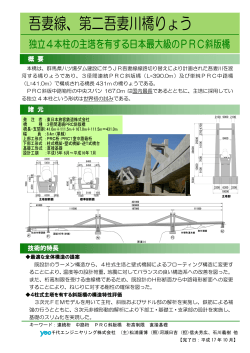 本橋は、群馬県八ツ場ダム建設に伴うJR吾妻線線路切り替えにより計画