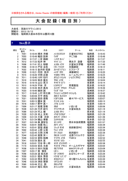PDFデータ - 筑後川マラソン