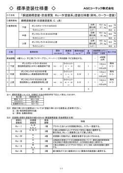 標準塗装仕様書 - AGCコーテック