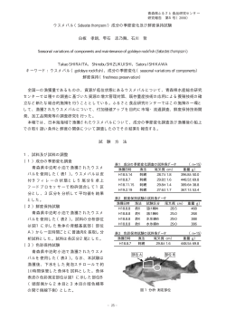 青森県ふるさと食品研究センター研究報告書 第5号 平成18年度