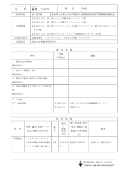 氏 名 森野 かおり