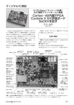 Cortex−A9内蔵FPGA Cyclone V SX評価ボード SoCKitを試す
